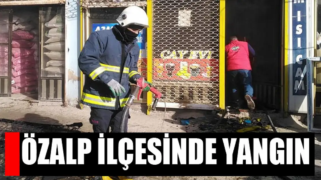 Özalp ilçesinde yangın