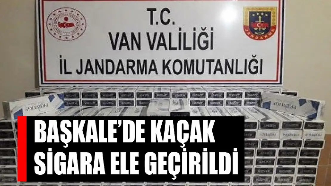 Başkale'de kaçak sigara ele geçirildi