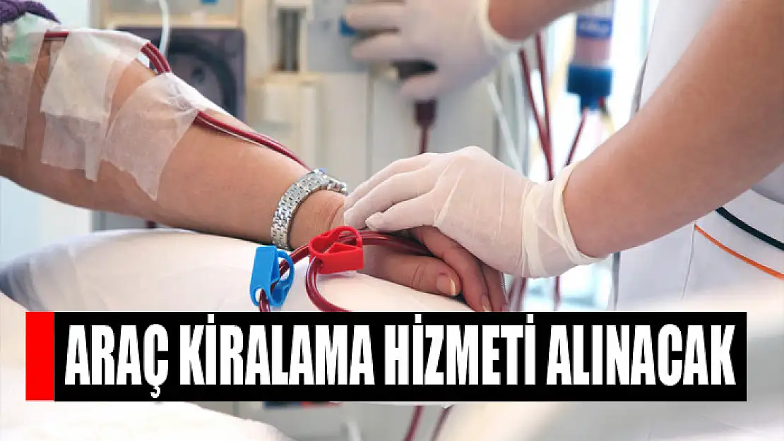 Araç kiralama hizmeti alınacak