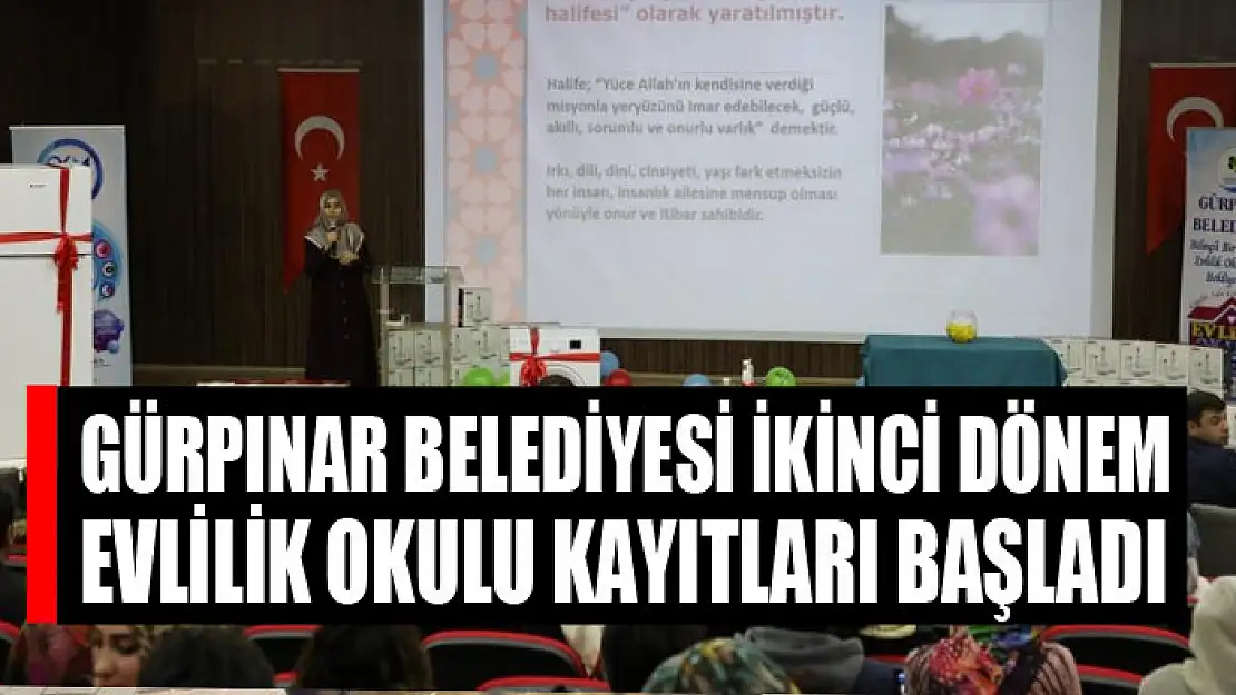 Gürpınar Belediyesi ikinci dönem evlilik okulu kayıtları başladı