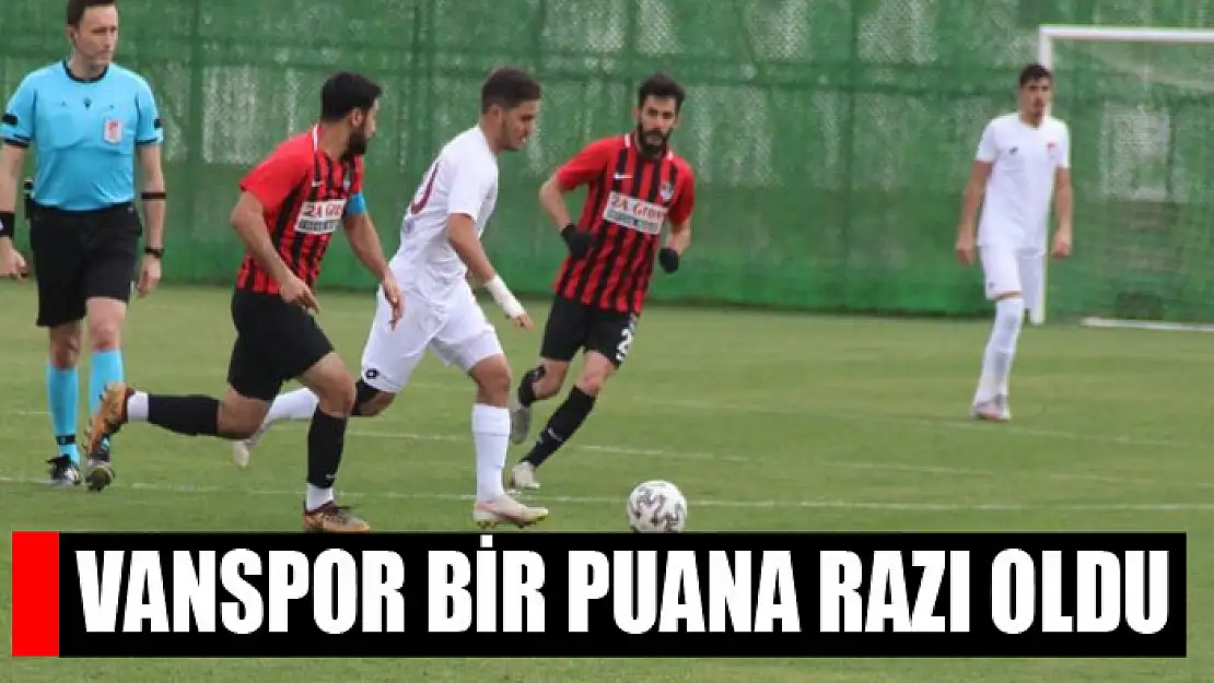 Vanspor bir puana razı oldu