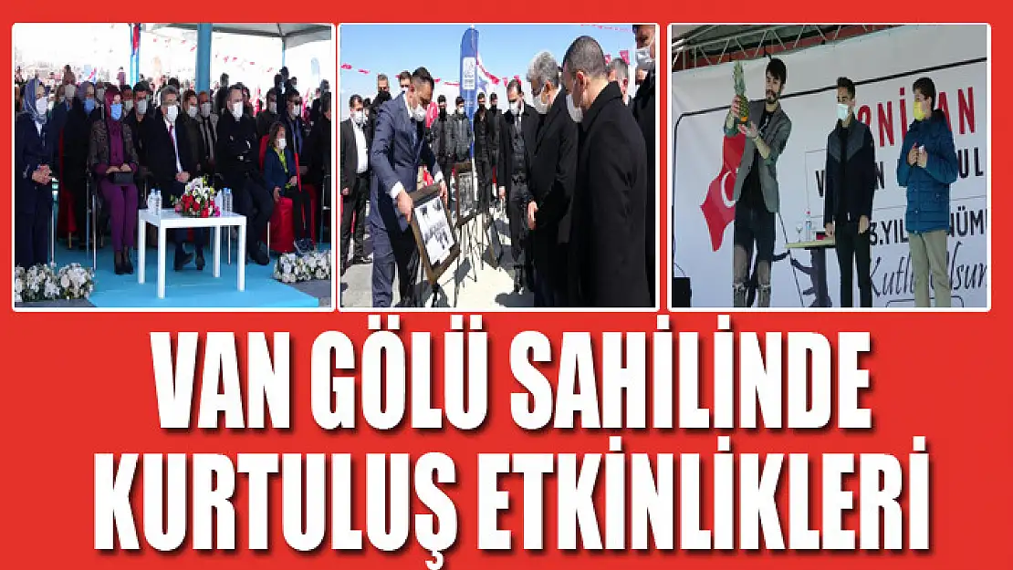 Van Gölü sahilinde kurtuluş etkinlikleri