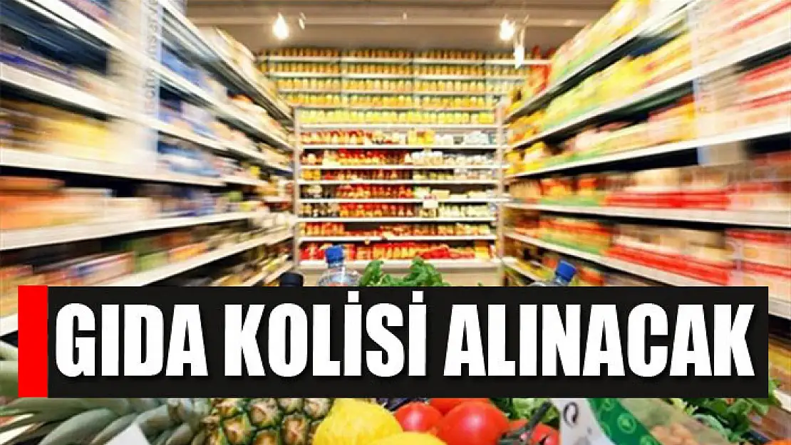 Gıda kolisi alınacak