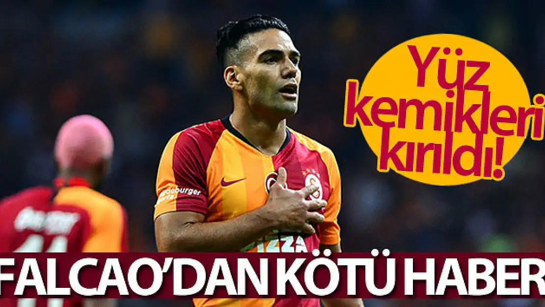 Radamel Falcao'nun yüz kemiklerinde kırık tespit edildi!