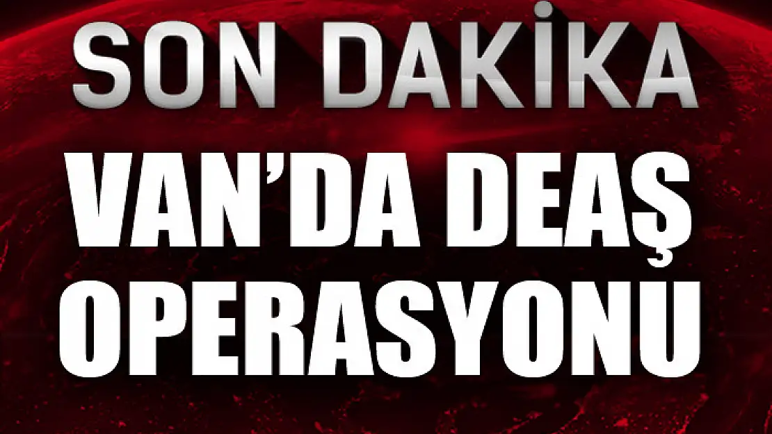 VAN'DA DEAŞ OPERASYONU