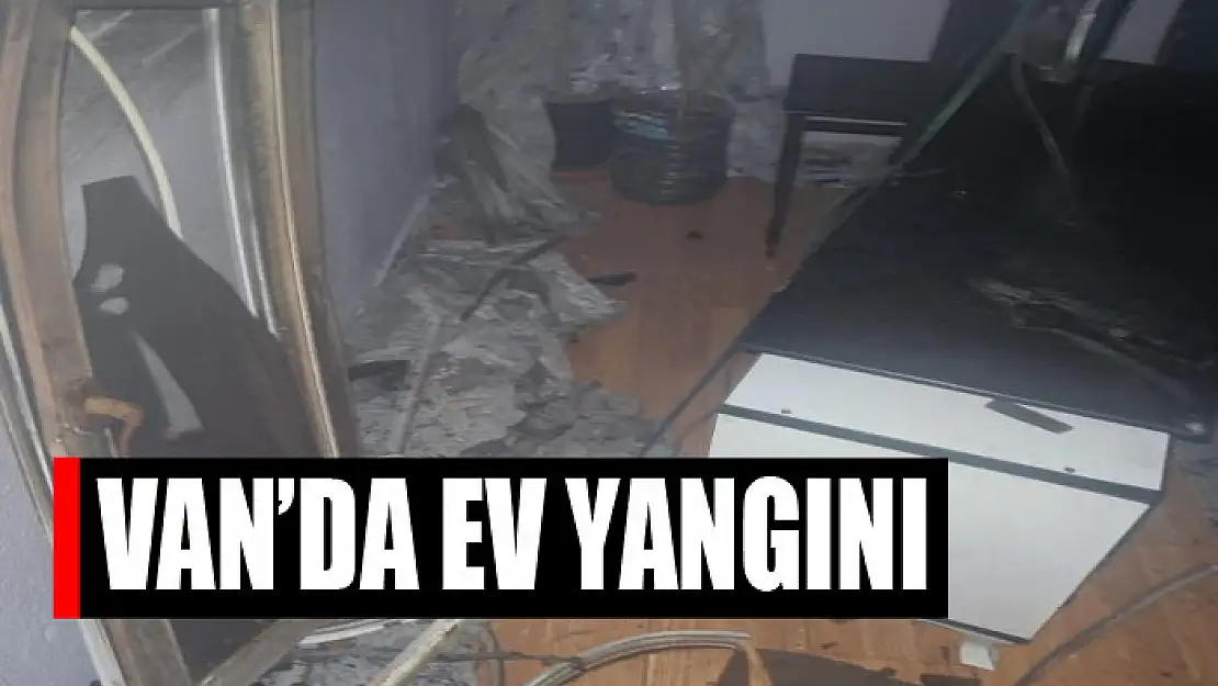 Van'da ev yangını