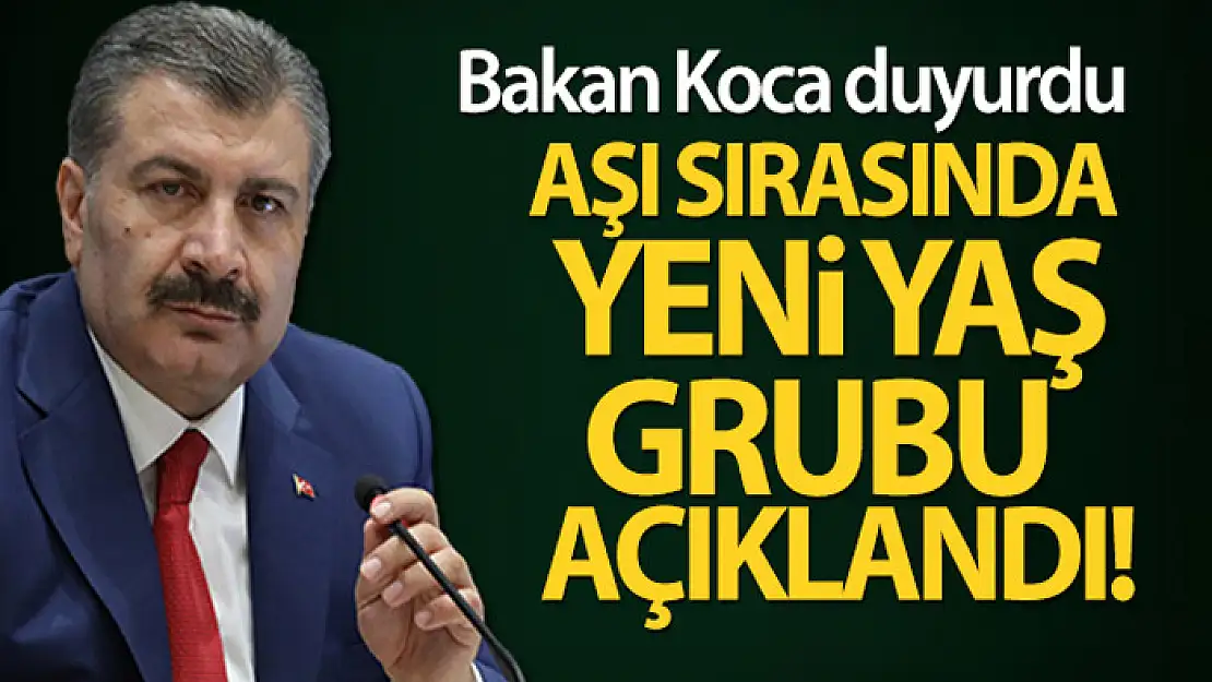 Bakan Koca: 'Aşılamada sıra 55 yaşından büyüklere geldi'