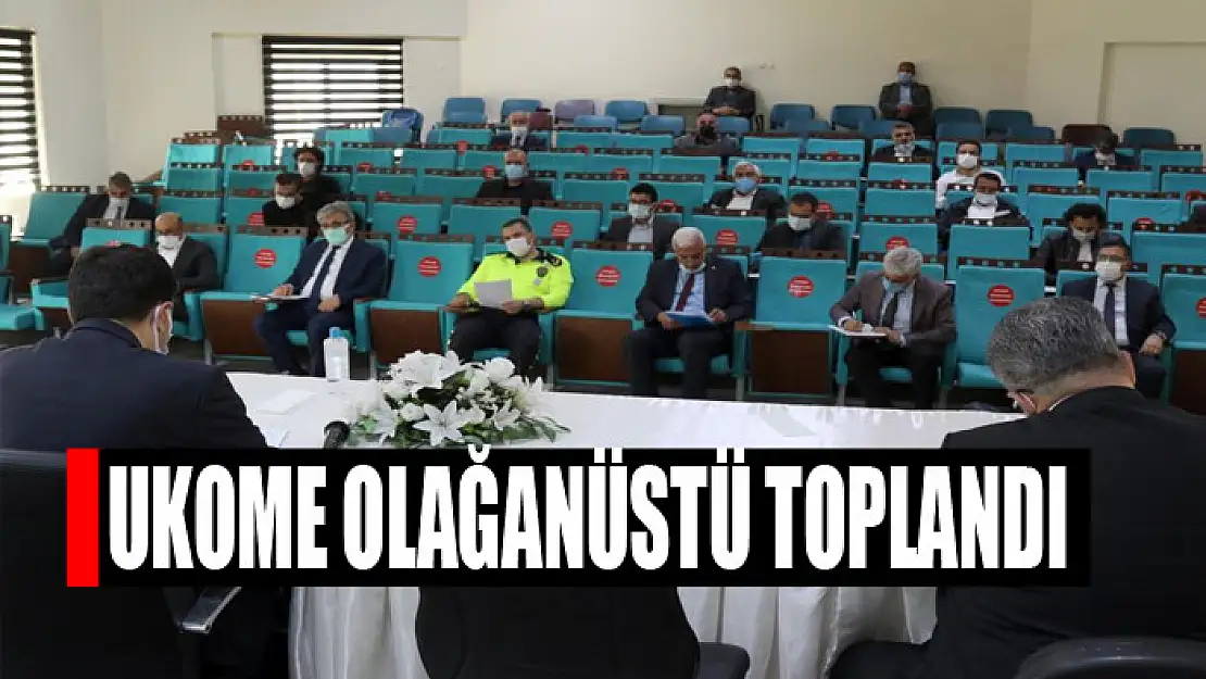 UKOME OLAĞANÜSTÜ TOPLANDI