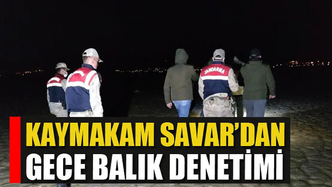 Kaymakam Savar'dan gece balık denetimi