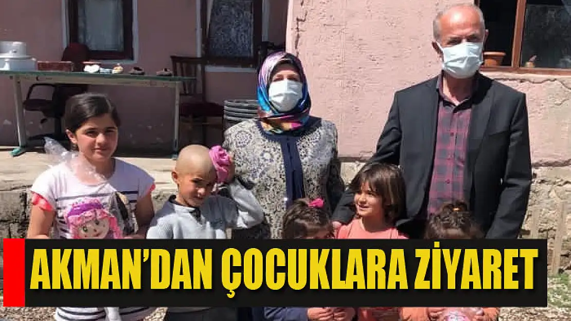 Akman'dan çocuklara ziyaret