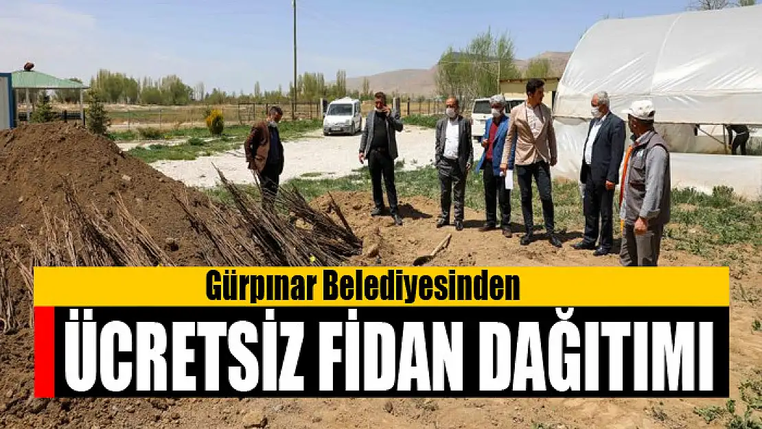 Gürpınar Belediyesinden ücretsiz fidan dağıtımı