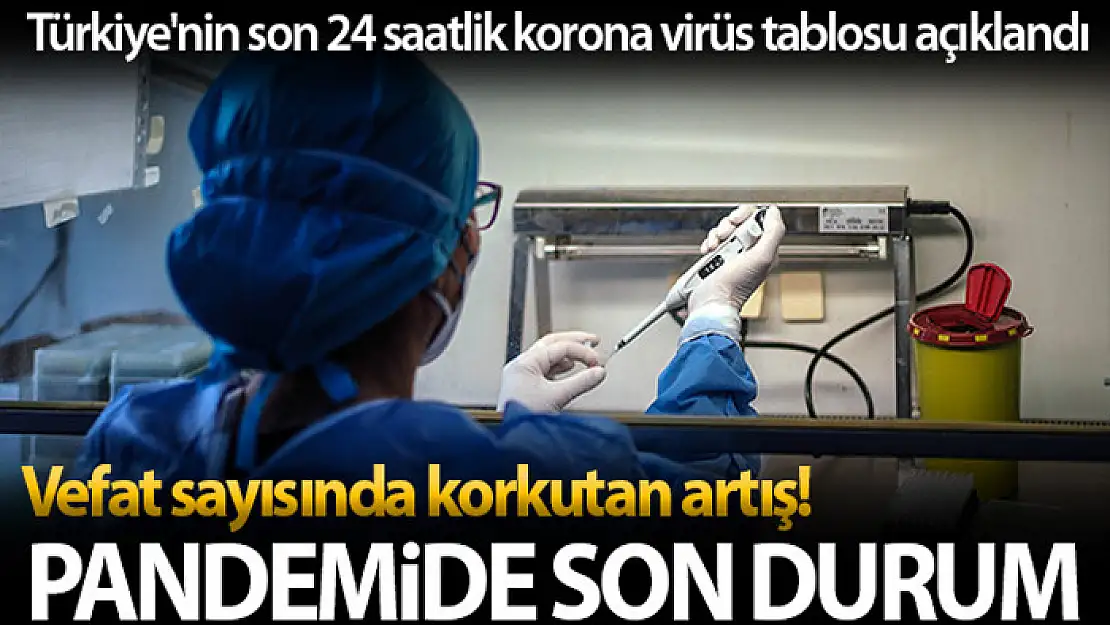 Son 24 saatte korona virüsten 394 kişi hayatını kaybetti