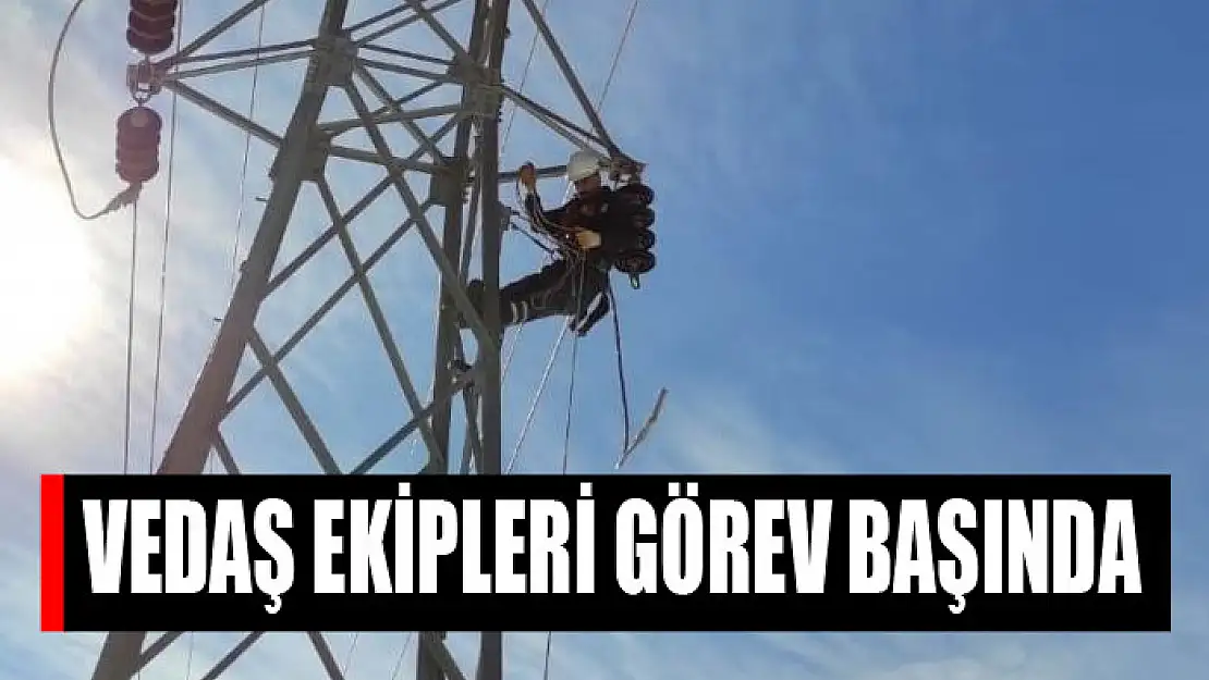 VEDAŞ ekipleri görev başında