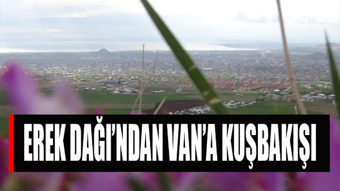 Erek Dağı'ndan Van'a kuşbakışı