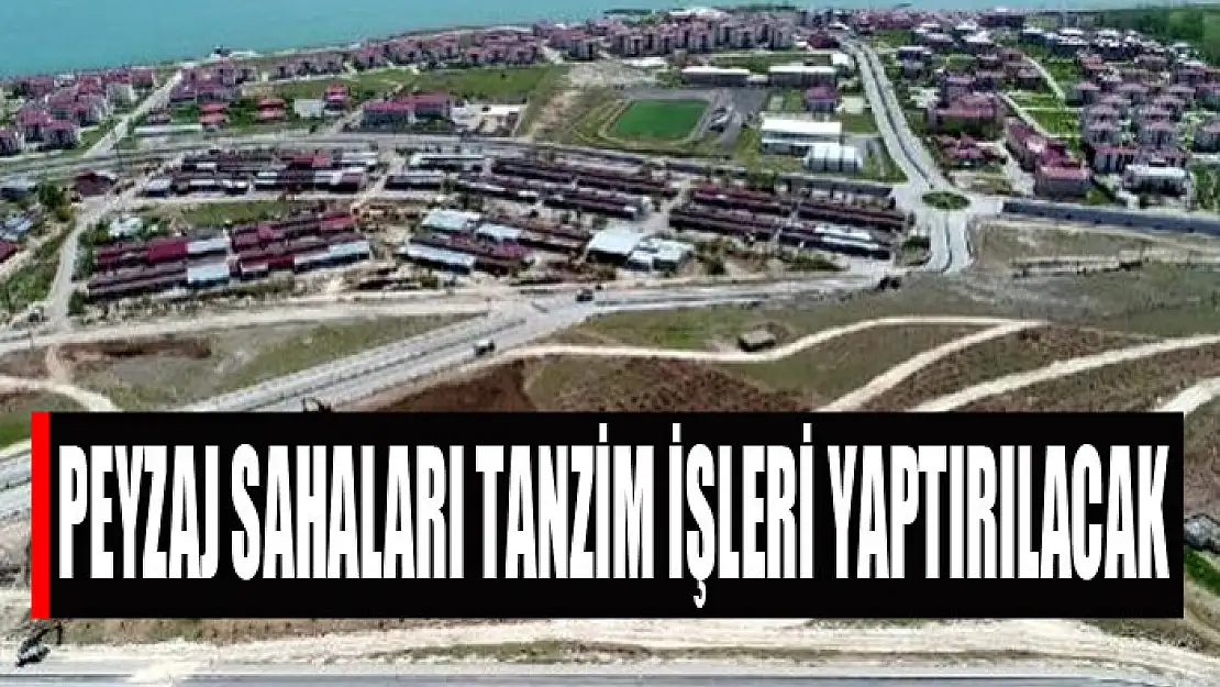 Peyzaj sahaları tanzim işleri yaptırılacak