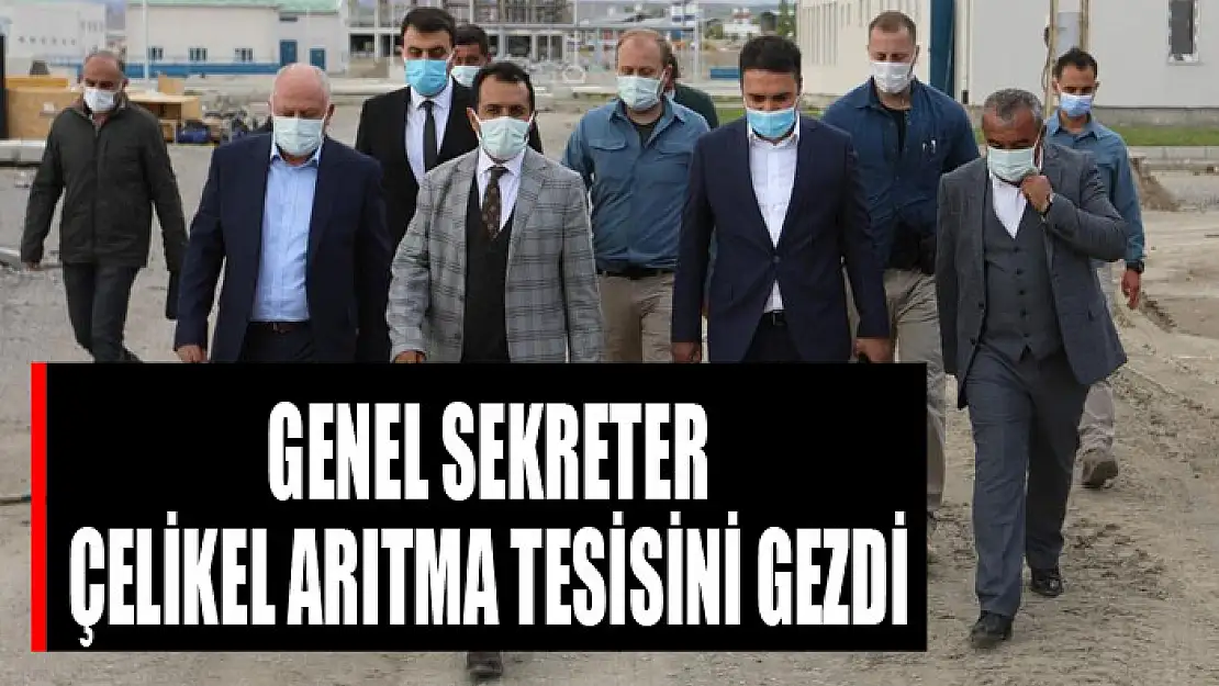 Genel Sekreter Çelikel arıtma tesisini gezdi