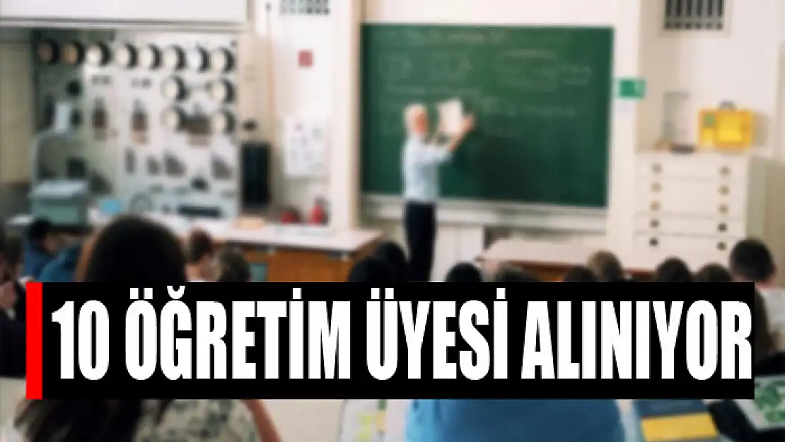 10 ÖĞRETİM ÜYESİ ALINIYOR