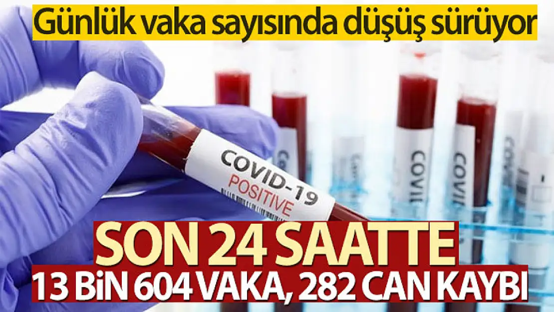 Korona virüste yeni vaka sayısı 13 bin 604