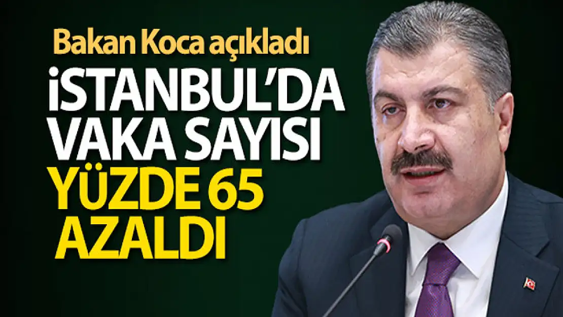 Bakan Koca: İstanbul'da vaka sayısı yüzde 65 azaldı