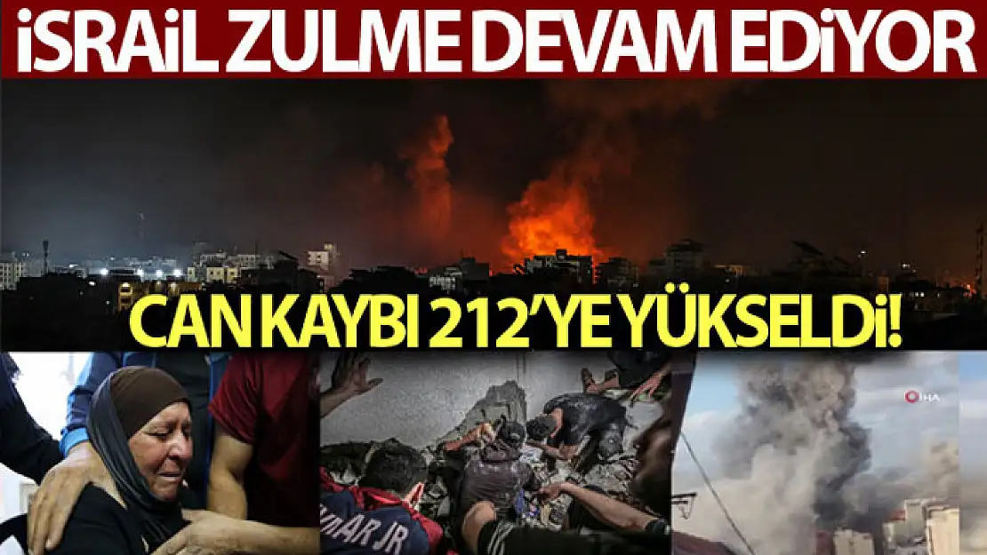 İsrail saldırılarında son durum:212 kişi hayatını kaybetti 1.400 yaralı