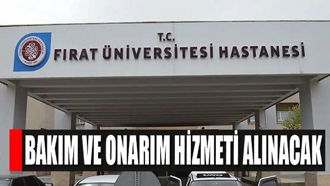 Bakım ve onarım hizmeti alınacak