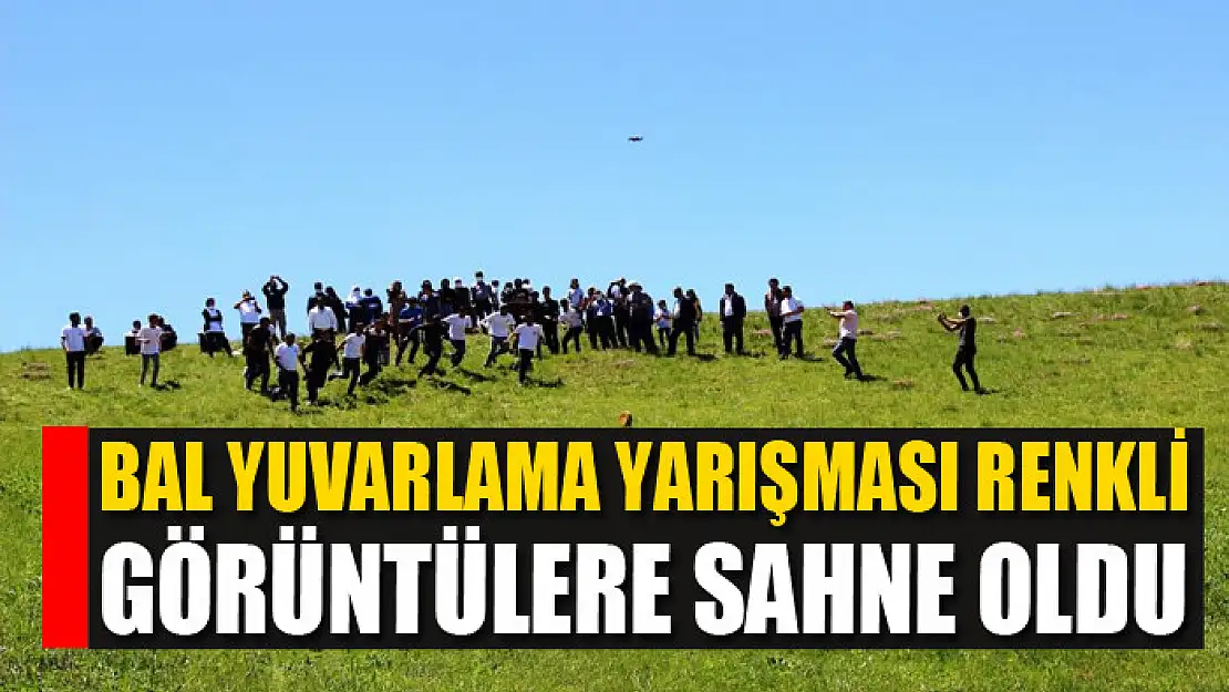 Bal Yuvarlama yarışması renkli görüntülere sahne oldu