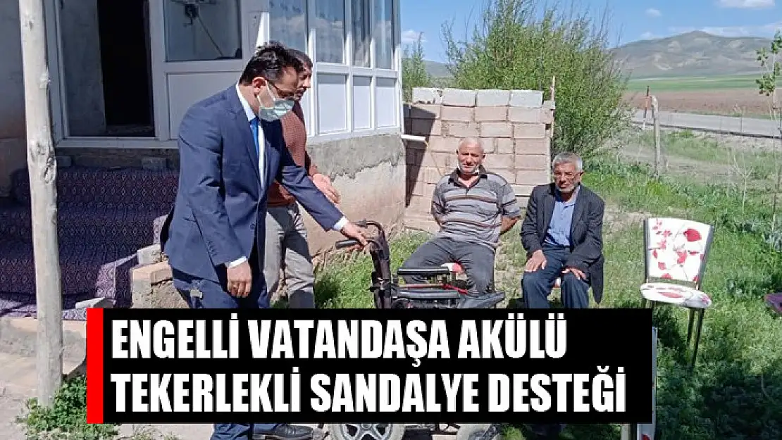 Engelli vatandaşa akülü tekerlekli sandalye desteği