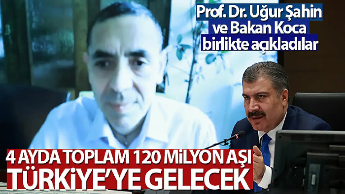 Bakan Koca: (BioNTech) 4 ayda toplam 120 milyon aşı Türkiye'ye gelecek