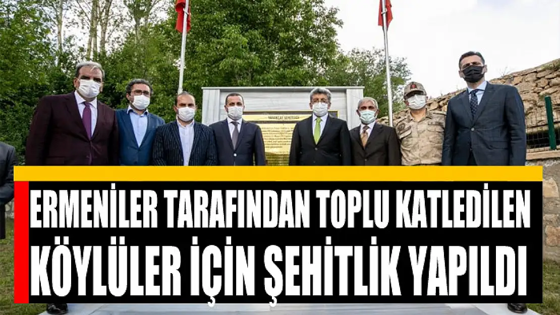 Gevaş'ta Ermeniler tarafından toplu katledilen köylüler için şehitlik yapıldı