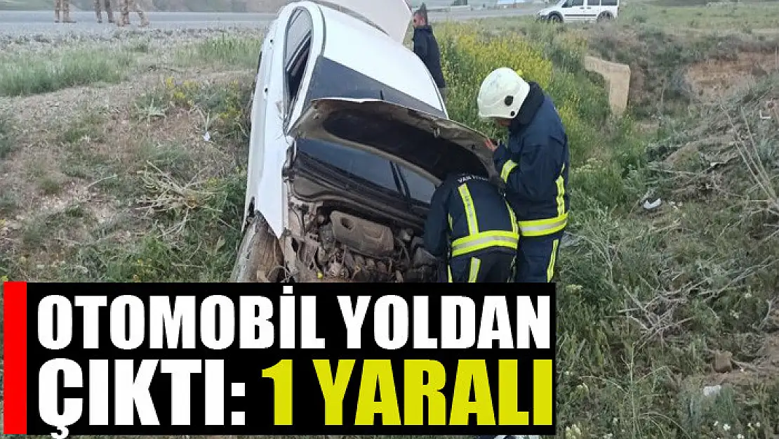 Otomobil yoldan çıktı: 1 yaralı