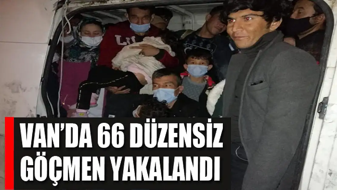 Van'da 66 düzensiz göçmen yakalandı