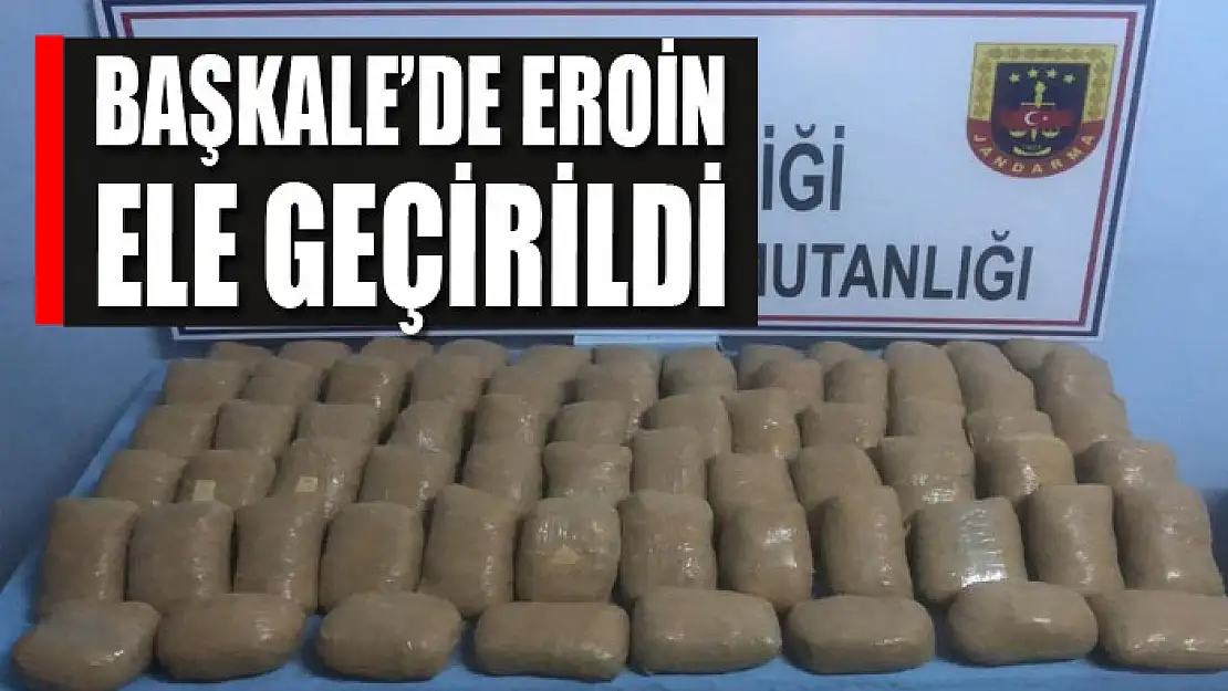 Başkale'de 66 kilogram eroin ele geçirildi