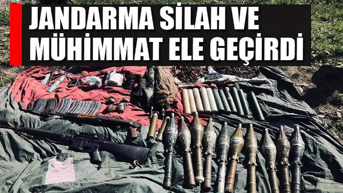 Jandarma silah ve mühimmat ele geçirdi