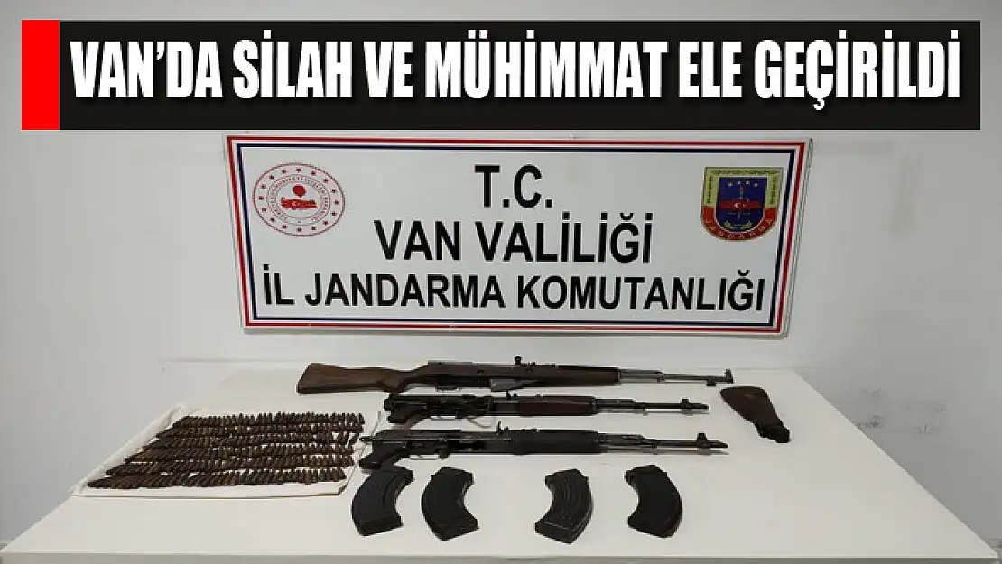 Van'da silah ve mühimmat ele geçirildi