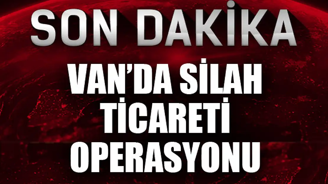 Van'da silah ticareti operasyonu