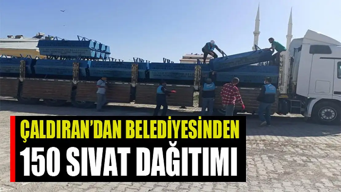 Çaldıran'dan Belediyesinden 150 sıvat dağıtımı