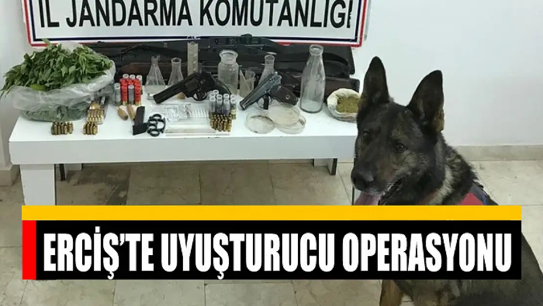 Erciş'te uyuşturucu operasyonu