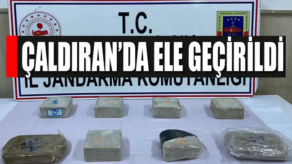 Çaldıran'da 8 kilo 800 gram eroin ele geçirildi