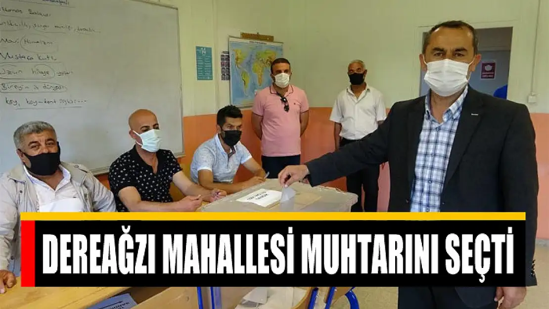 Dereağzı Mahallesi muhtarını seçti