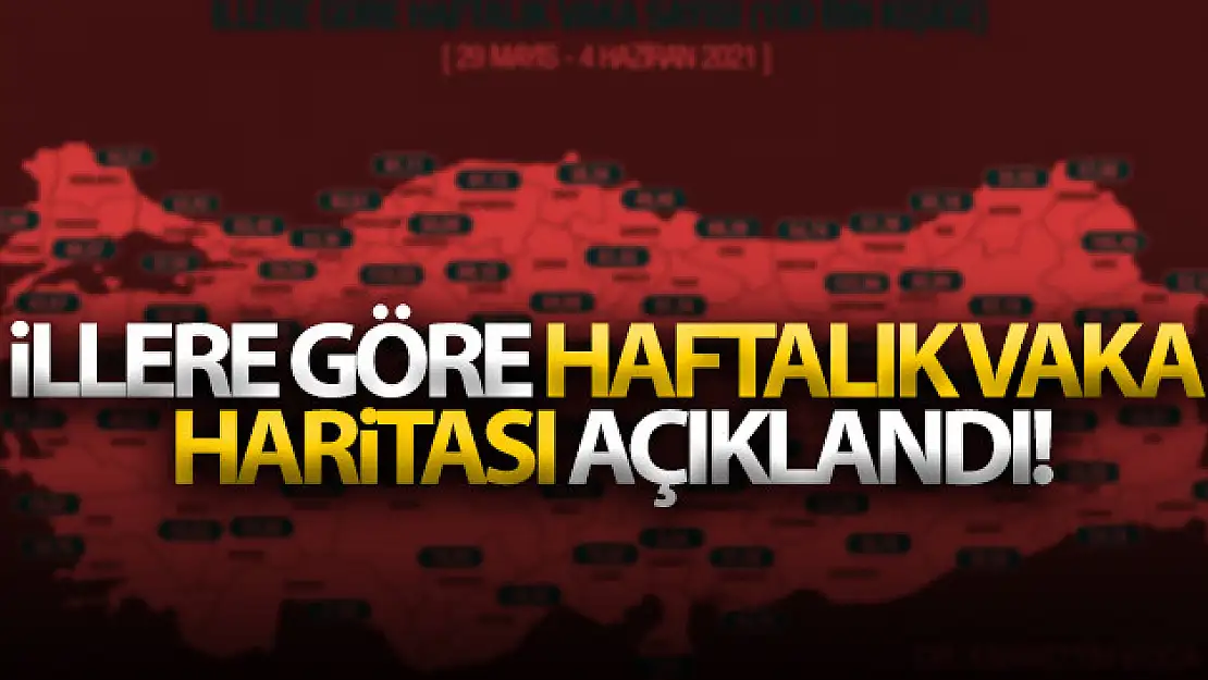 İllere göre haftalık vaka haritası açıklandı