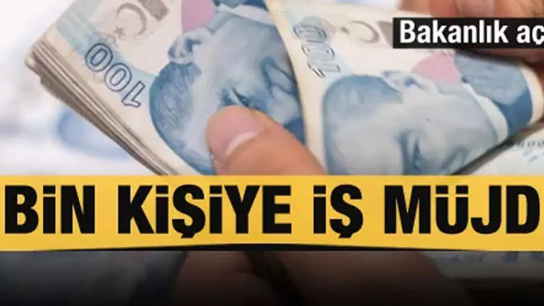 Bakanlık açıkladı! 11 bin kişiye iş müjdesi