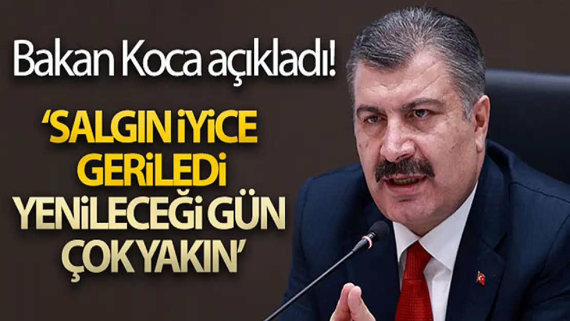 Bakan Koca: 'Bugün vaka sayımız 5 bin 12, salgın iyice geriledi, yenileceği gün çok yakın'