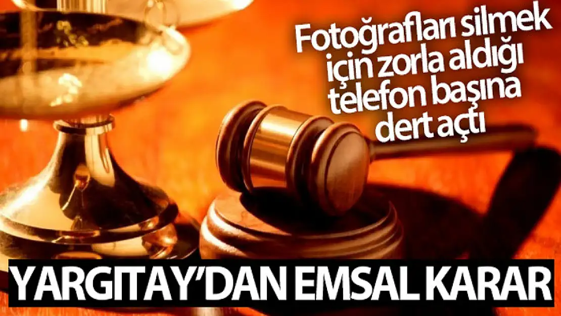 Fotoğrafları silmek için zorla aldığı telefon başına dert açtı