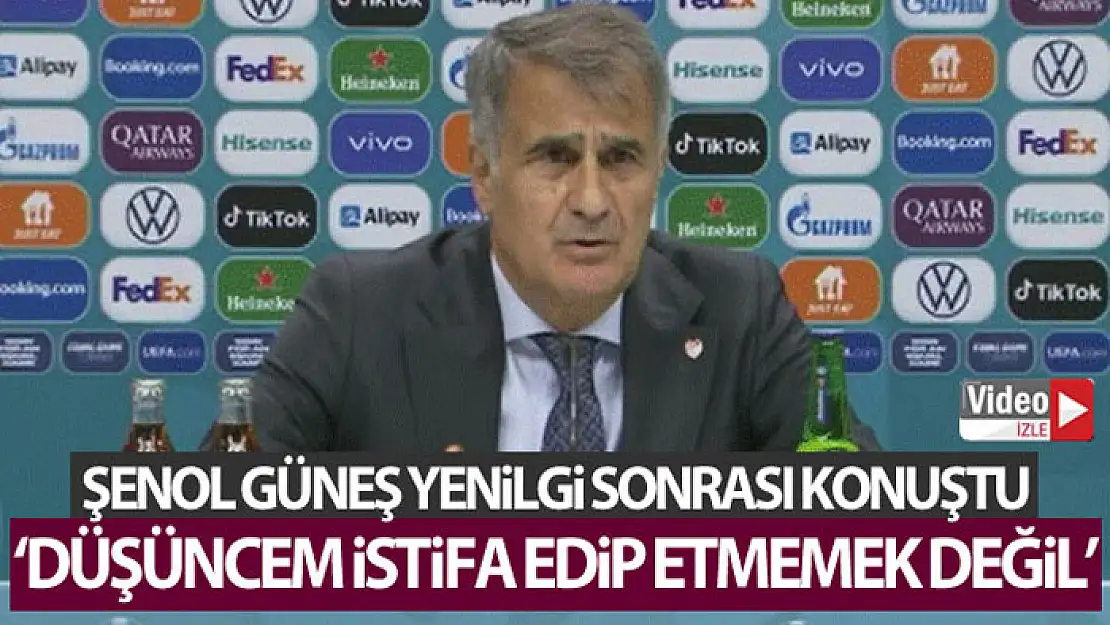 Şenol Güneş: 'Düşüncem istifa edip etmemek değil, buradan çıkmak'