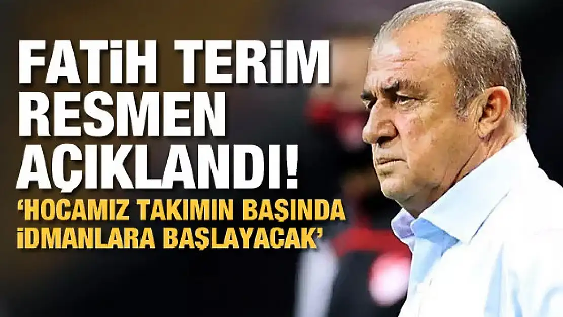 Burak Elmas, Fatih Terim'i resmen duyurdu!