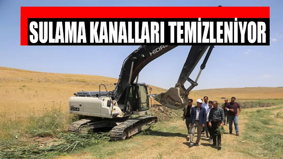 Sulama kanalları temizleniyor