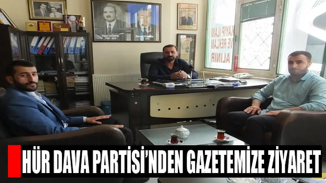 Hür Dava Partisi'nden Gazetemize Ziyaret