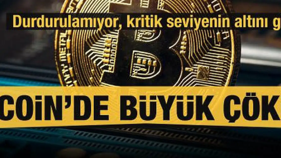 Bitcoin'de büyük çöküş başladı! Durdurulamıyor, kritik seviyenin altını gördü