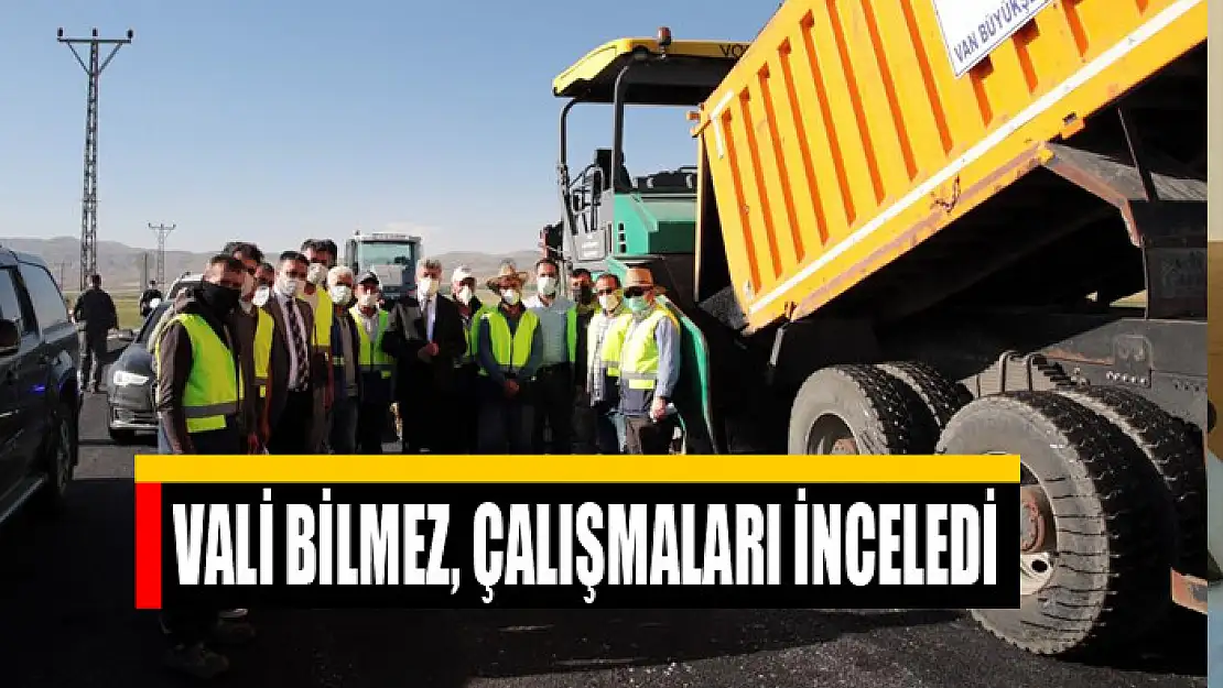 Vali Bilmez, Sıhke Caddesi'ndeki çalışmaları inceledi