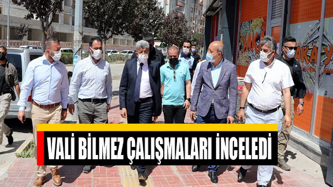 Vali Bilmez çalışmaları inceledi